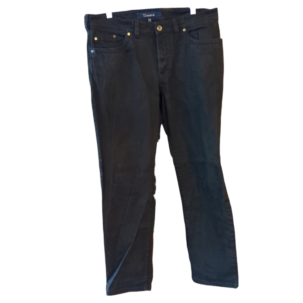 GARDEUR Black Nevio Regular Fit Jeans 36x30